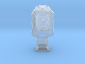 Hercules bust in Clear Ultra Fine Detail Plastic