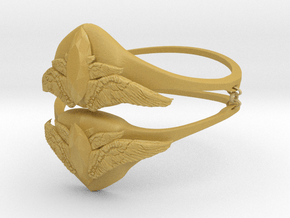 Samons ring (size = USA 5.5)  in Tan Fine Detail Plastic