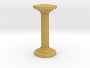 Round Pillar in Tan Fine Detail Plastic