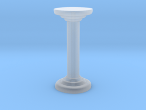 Round Pillar in Clear Ultra Fine Detail Plastic