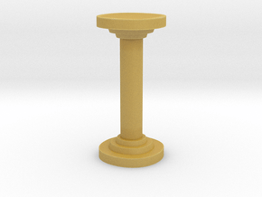 Sharp Round Pillar in Tan Fine Detail Plastic
