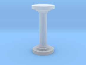 Sharp Round Pillar in Clear Ultra Fine Detail Plastic