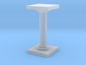Pillar version 2 in Clear Ultra Fine Detail Plastic