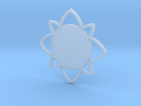 Custom Mandala Pendant 5 in Clear Ultra Fine Detail Plastic