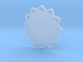 Custom Mandala Pendant 6 in Clear Ultra Fine Detail Plastic