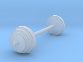 a Mini Traditional Weight Set Merged in Clear Ultra Fine Detail Plastic