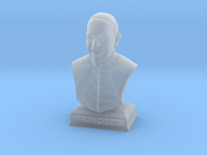 Pope Francis in Clear Ultra Fine Detail Plastic