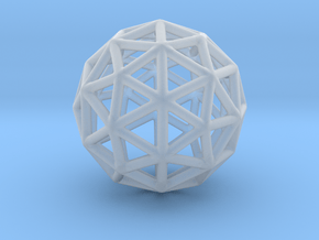DRAW geo - sphere triangles A in Clear Ultra Fine Detail Plastic