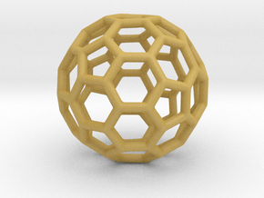 DRAW geo - sphere polygons A in Tan Fine Detail Plastic