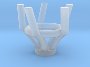 Vortex Basket in Clear Ultra Fine Detail Plastic