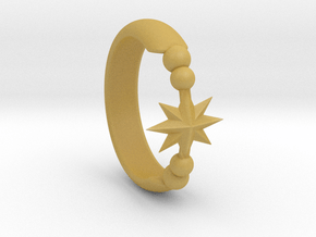 Ring of Star 14.1mm in Tan Fine Detail Plastic