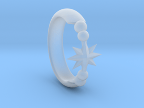 Ring of Star 14.1mm in Clear Ultra Fine Detail Plastic