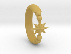 Ring of Star 14.5mm in Tan Fine Detail Plastic