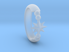 Ring of Star 14.5mm in Clear Ultra Fine Detail Plastic
