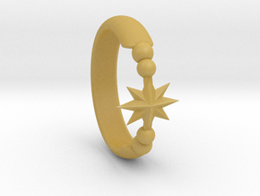 Ring of Star 15.3mm in Tan Fine Detail Plastic