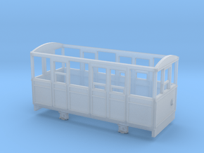 009 Talyllyn Railway WC Carriage no7 (Ex-Penrhyn) in Clear Ultra Fine Detail Plastic