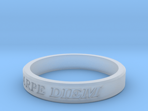 Carpe Diem US Size 10 Ring in Clear Ultra Fine Detail Plastic