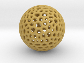 DRAW geo - sphere polygons B in Tan Fine Detail Plastic