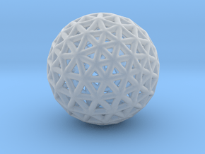 DRAW geo - sphere triangles B in Clear Ultra Fine Detail Plastic