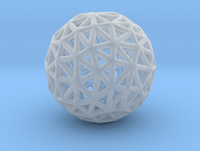 DRAW geo - sphere triangles C in Clear Ultra Fine Detail Plastic