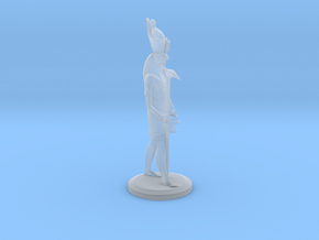 Horus holding spear in Clear Ultra Fine Detail Plastic