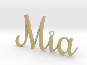 Mia Pendant in Tan Fine Detail Plastic
