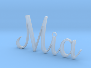 Mia Pendant in Clear Ultra Fine Detail Plastic