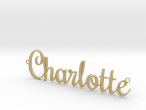 Charlotte Pendant in Tan Fine Detail Plastic