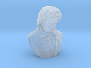 Ludwig van Beethoven in Clear Ultra Fine Detail Plastic