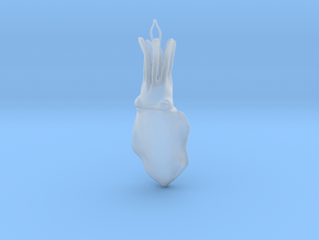 Cuttlefish pendant in Clear Ultra Fine Detail Plastic