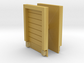 2pkg - 8X10 Roll Up Door; Closed - w/Leveler - Sur in Tan Fine Detail Plastic