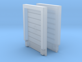 2pkg - 8X10 Roll Up Door; Closed - w/Leveler - Sur in Clear Ultra Fine Detail Plastic