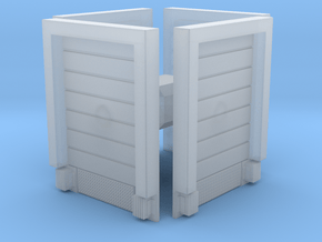 4pkg - 8X10 Roll Up Door; Closed - w/Leveler - Sur in Clear Ultra Fine Detail Plastic