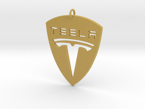 Tesla Pendant in Tan Fine Detail Plastic