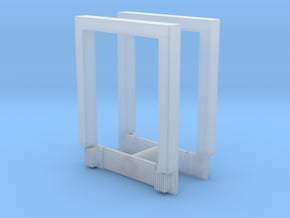 2pkg - 8x10 Roll Up Door; Open w/Leveler - Surface in Clear Ultra Fine Detail Plastic