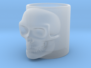 Skull Shot in Clear Ultra Fine Detail Plastic