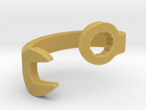 Wrench Ring Size 10 in Tan Fine Detail Plastic