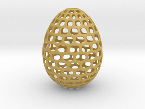 Running - Decorative Egg - 2.3 inches in Tan Fine Detail Plastic
