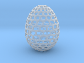 Running - Decorative Egg - 2.3 inches in Clear Ultra Fine Detail Plastic