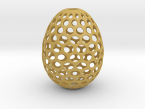Aerate - Decorative Egg - 2.2 inches in Tan Fine Detail Plastic