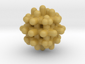 DRAW geo - sphere lattice in Tan Fine Detail Plastic