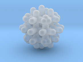 DRAW geo - sphere lattice in Clear Ultra Fine Detail Plastic