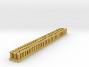 1:87 Platte Mastkappen (90x zelfbouw) in Tan Fine Detail Plastic