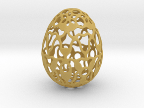 Screen - Decorative Egg - 2.3 inch in Tan Fine Detail Plastic