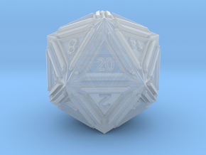 Dice: D20 edition1 in Clear Ultra Fine Detail Plastic