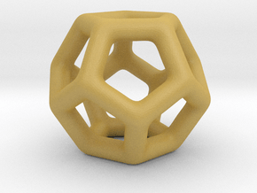 DRAW geo - sphere pentagons in Tan Fine Detail Plastic