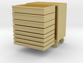 Tool Trolley 1/32 in Tan Fine Detail Plastic