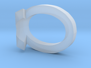 10 3D Monogram Pendant in Clear Ultra Fine Detail Plastic