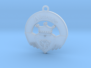 Claddagh Pendant in Clear Ultra Fine Detail Plastic