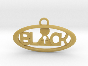 B.L.A.C.K. pendant in Tan Fine Detail Plastic